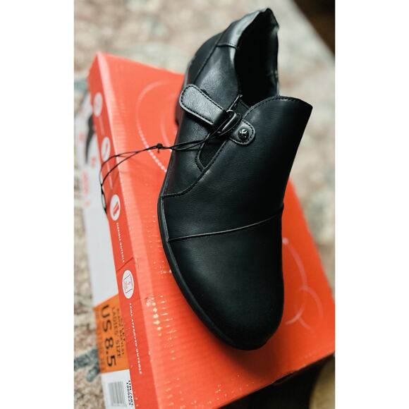 JBU by Jambu Women’s Kyley Wedge Shoes Black Size 8.5 | Slip-On Comfort Loafers - Picture 3 of 5